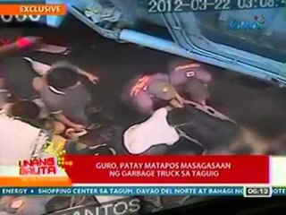 UB: EXCLUSIVE: Guro, patay matapos masagasaan ng garbage truck sa Taguig (032712)