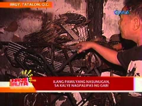 UB: Ilang pamilyang nasunugan sa Brgy. Tatalon, QC, sa kalye nagpalipas ng gabi (032912)