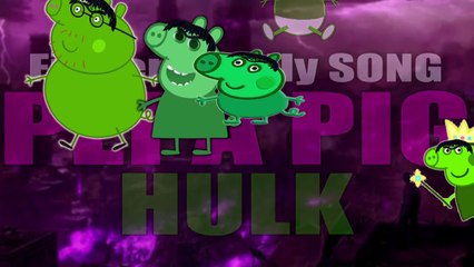Finger Family PEPPA PIG HULK Pepa Song for Children Nursery Rhymes Cookie Tv Video
