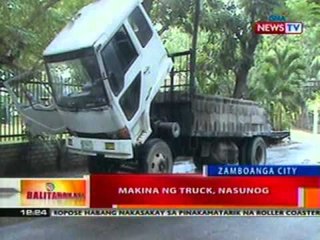 BT: 10-wheeler sa Bataan, bumangga sa puno bago sumadsad sa harapan ng isang bahay