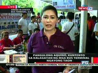 OC: PNoy, kuntento sa kahandaan ng mga bus terminal ngayong taon