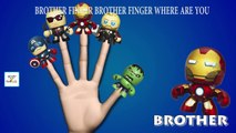 Finger Family Super Heroes Cartoon Toy Family Nursery Rhyme | Hulk Thor Iron Man Cartoon Songs