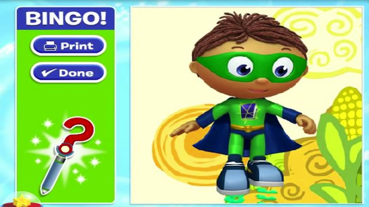 Super Why - Reading Power Bingo! - Super Why Games - PBS Kids