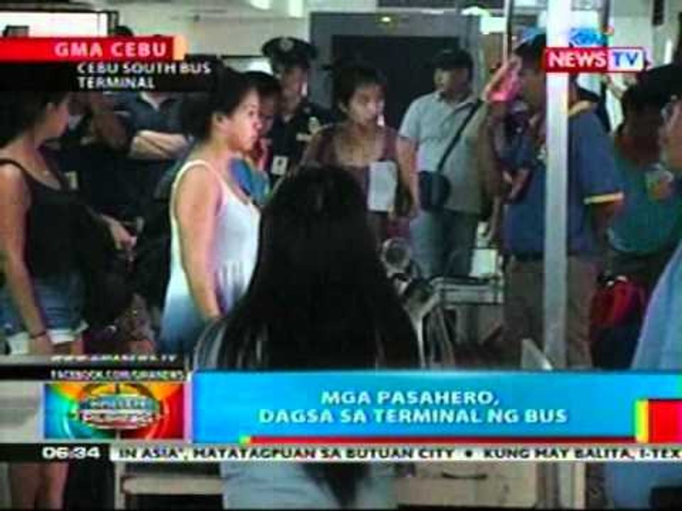 BP: Mga pasahero, dagsa sa terminal ng bus sa Cebu