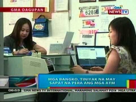 BP: Mga bangko, tiniyak na may sapat na pera ang mga ATM
