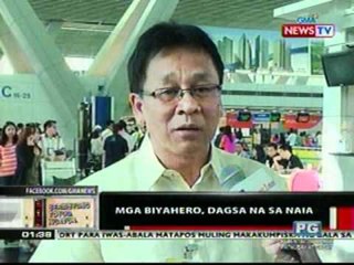 OC: Mga biyahero, dagsa na sa NAIA