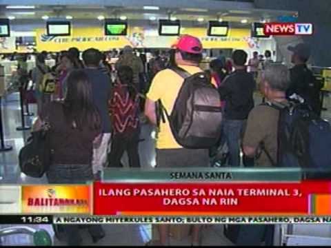 BT: Ilang pasahero sa NAIA Terminal 3, dagsa na rin