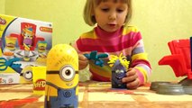 Play-Doh minions.Распаковка Плейдо миньоны в парикмахерской