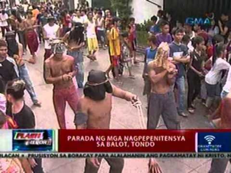 flash: Parada ng mga nagpepenitensya sa Balot,   Tondo
