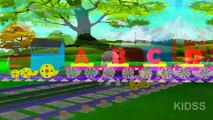 ABCD Songs On Train For Kids | Alphabet Songs | 3D Animated Popular Nursery Rhymes For Kids