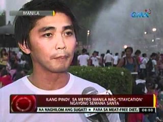 24oras: Ilang Pinoy, sa Metro Manila nag-'Staycation' ngayong Semana Santa