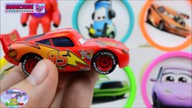Learn Colors Disney Cars Toys Lightning McQueen Chick Hicks Surprise Egg and Toy Collector SETC