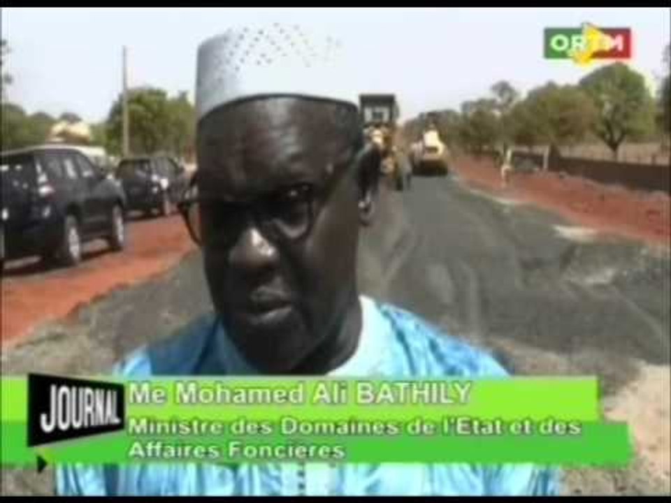 Les travaux de rénovation des voies urbaines de Ségou se déroulent bien, constat fait par les min