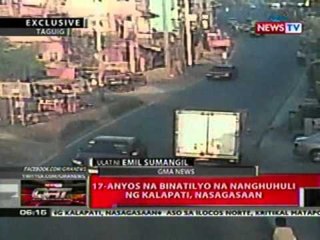 17 anyo na binatilyo na nanghuhuli ng kalapati sa Taguig, nasagasaan