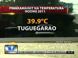 24 Oras: Matinding init, asahan pa sa mga susunod na araw, ayon sa PAGASA