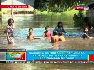 BP: Diarrhea outbreak, idineklara sa 2   purok sa GenSan