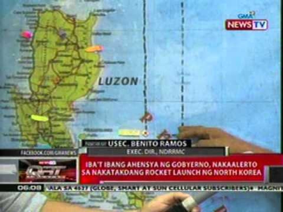 QRT: Iba't ibang ahensya ng gobyerno,   nakaalerto sa nakatakdang rocket   launch ng NKorea