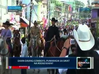 Saksi: Daan-daang cowboys, pumarada sa sikat na Rodeo Event sa Masbate