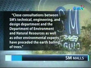 Saksi: Paghuhugot ng puno ng SM Baguio para makapagpatayo ng parking lot, sinalubong ng protesta