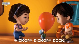 Hickory Dickory Dock - Karaoke   Nursery Rhymes from Jugnu Kids