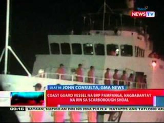 NTL: Coast guard vessel na BRP Pampanga, nagbabantay na rin sa Scarborough Shoal