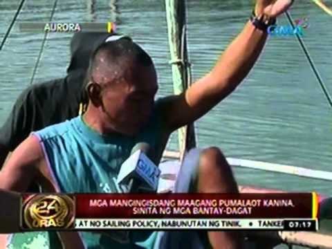 24oras: Mga mangingisdang maagang pumalaot kanina, sinita ng mga bantay-dagat