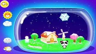Kids Learn About The Weather with Cute Panda   Baby Bus Games For Kids to Play