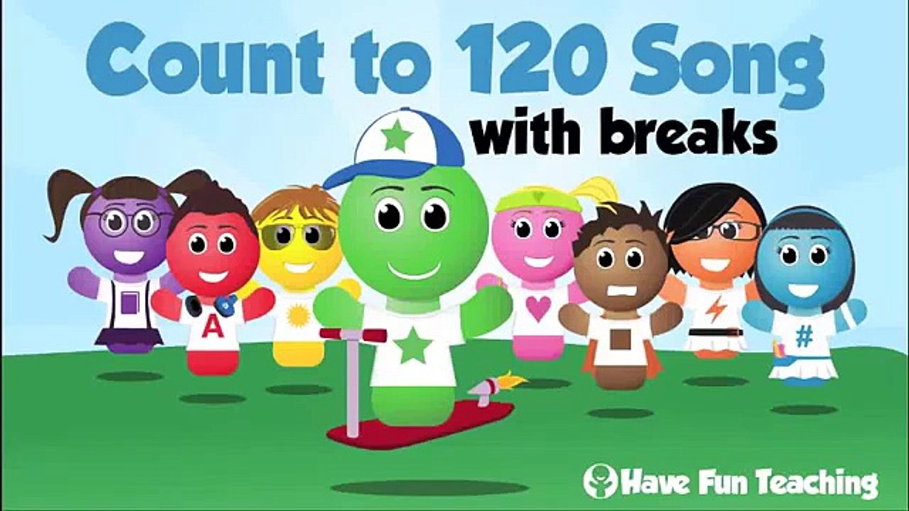 Learning to Count   Count to 120 and Exercise   Brain Breaks   Kids Songs   Jack Hartmann