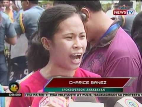 Mga raliyista at pulis, nagkagirian matapos sugurin ng mga militante ang US Embassy