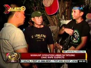24 Oras: Manhunt operation sa tatlong gang rape suspects sa Mandaluyong