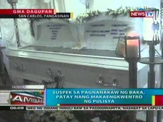 BP: Suspek sa pagnanakaw ng baka sa Pangasinan, patay nang makaengkwentro ng pulisya