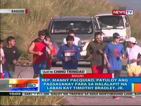 NTG: Rep. Pacquiao, patuloy ang pagsasanay para sa laban vs Timothy Bradley, Jr. (041912)
