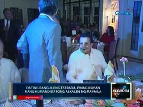 Saksi: Dating Pangulong Estrada, pinag-iisipan nang kumandidatong Alkalde ng Maynila