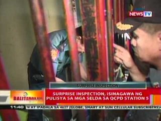 BT: Surprise inspection, isinagawa   ng pulisya sa mga selda ng QCPD   station 5