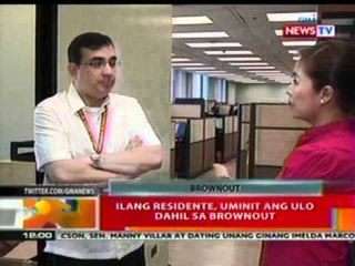 BT: Ilang residente, uminit ang ulo   dahil sa brownout