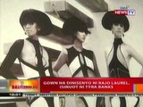 BT:  Gown na dinisenyo ni Rajo Laurel, isinuot ni Tyra banks