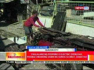 BT: Paglalaro ng posporo o electric   overload, posibleng sanhi ng sunog sa   Brgy. Damayan, QC