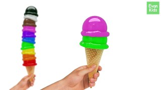 Learn Colors and Numbers with 3D Ice Cream - EvanKids