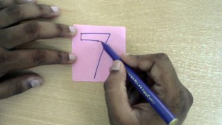 Learn Number 7   Numbers paper Cutting   Easy Craft work for kids