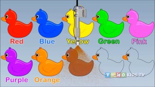Learning Colors for Kids with Ducks Coloring Page   Colors for Children Video