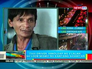 BP: Taxi driver sa Baguio, hinoldap ng 3   lalaki sa loob ng kanyang sasakyan