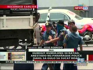 OC:  Panayam kay Sec. Robredo tungkol sa   gulong nangyari sa Paranaque