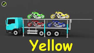 Colors for Children to Learn 3D with Vehicles - Colours for Kids, Toddlers - Learning Videos 3D