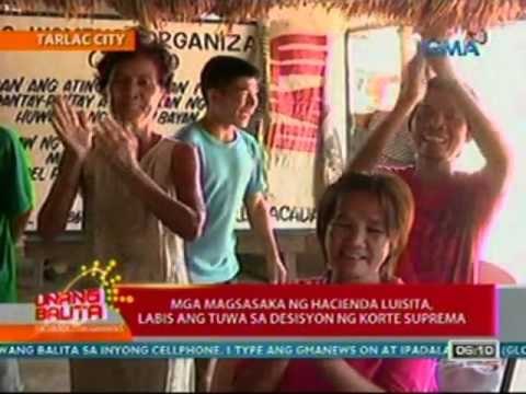 UB: Mga magsasaka ng Hacienda Luisita, labis ang tuwa sa desisyon ng Korte Suprema
