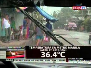 QRT: 36.4C, naitalang temperatura sa Metro   Manila