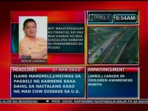 DB: AFP: Makakatanggap ng financial aid ang mga kaanak ng mga sundalong namatay sa Ifugao (042712)