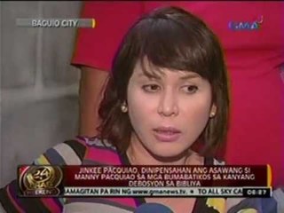 Video herunterladen: 24oras: Jinkee Pacquiao, dinepensahan ang asawang si Manny sa mga bumabatikos s