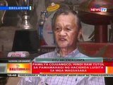 BT: Pamilya Cojuangco, hindi raw tutol sa pamamahagi ng Hacienda Luisita sa mga magsasaka