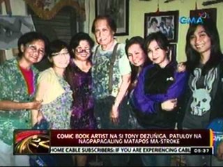 24oras: Comic book artist na si Tony   Dezuñiga, patuloy na nagpapagaling   matapos ma-stroke