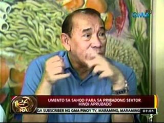 24 Oras: Umento sa sahod para sa pribadong sektor, hindi aprubado
